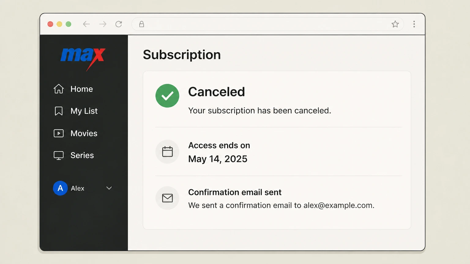 HBO Max web cancellation: Verify the expiration date