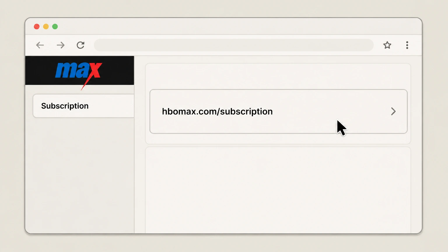 HBO Max cancel on the provider website: Open hbomax.com/subscription