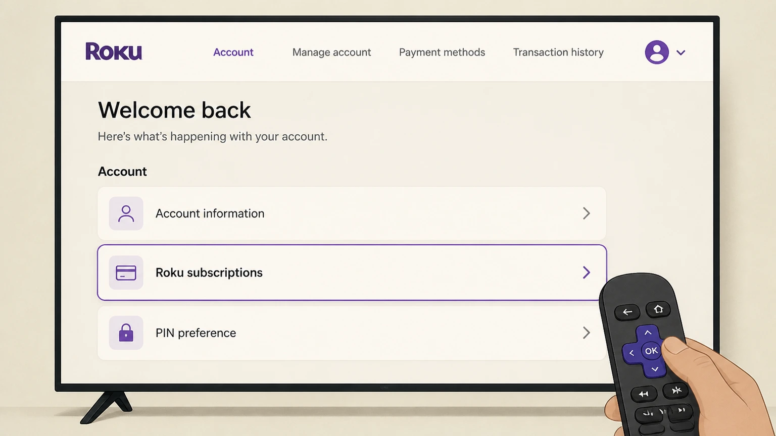 HISTORY Vault roku cancellation: Open Roku subscriptions