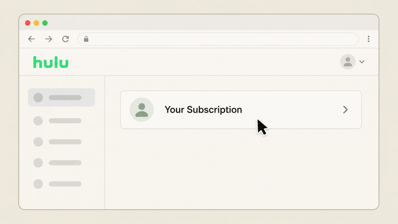 Hulu cancel on the provider website: Find Your Subscription