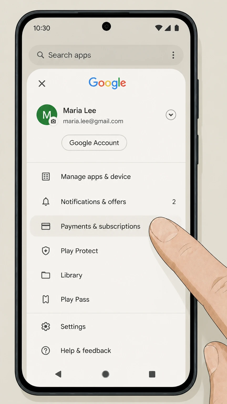 iQIYI google-play cancellation: Open Payments & subscriptions