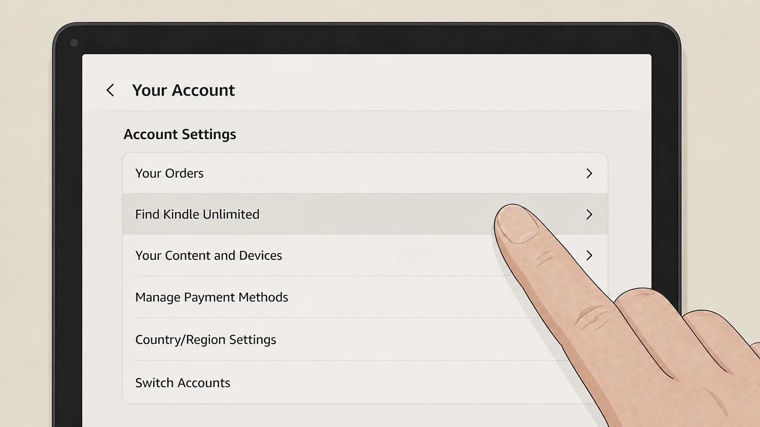 Kindle Unlimited amazon cancellation: Find Kindle Unlimited