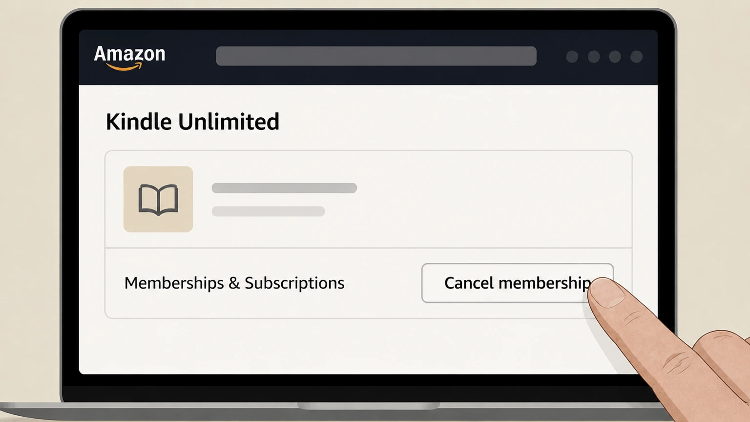 Kindle Unlimited cancel kindle unlimited through amazon: Turn off renewal