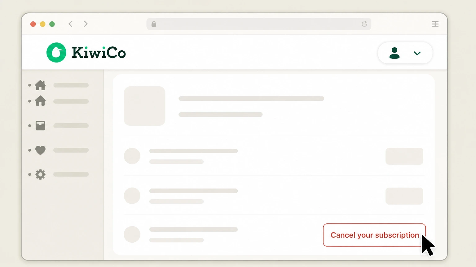 KiwiCo KiwiCo account subscription controls cancellation: Cancel the subscription