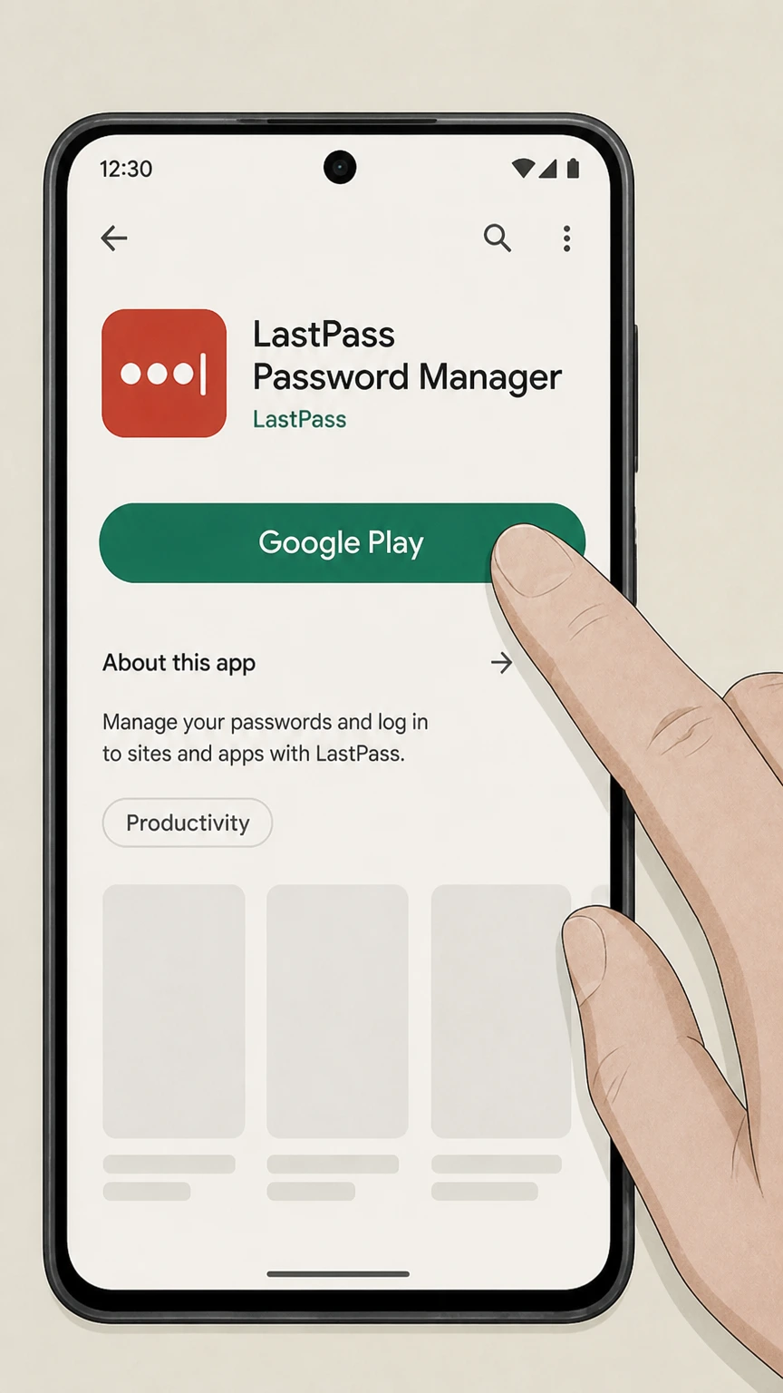LastPass google-play cancellation: Open Google Play