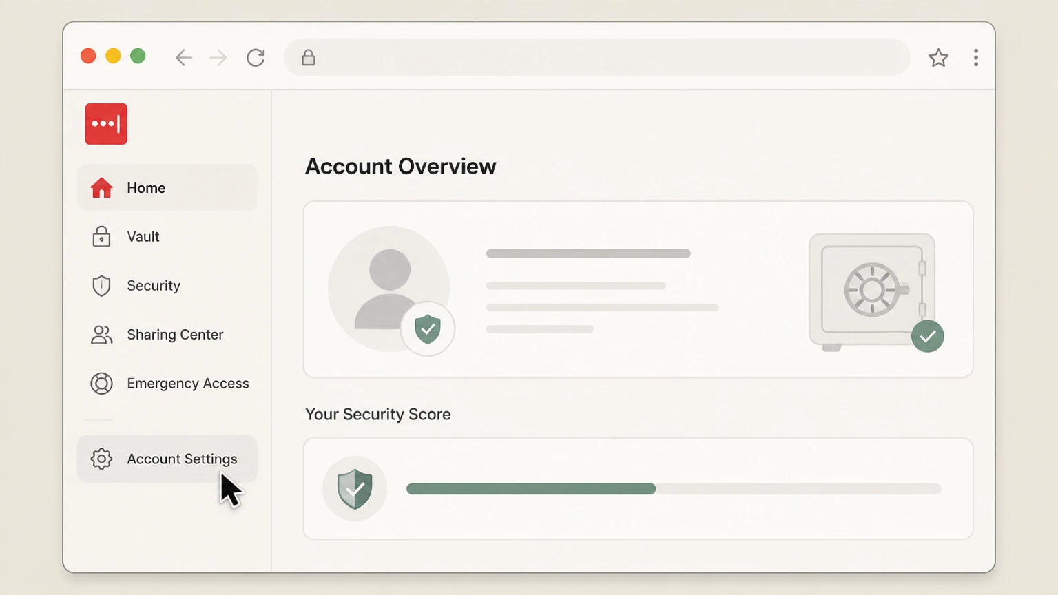 LastPass web cancellation: Open Account Settings