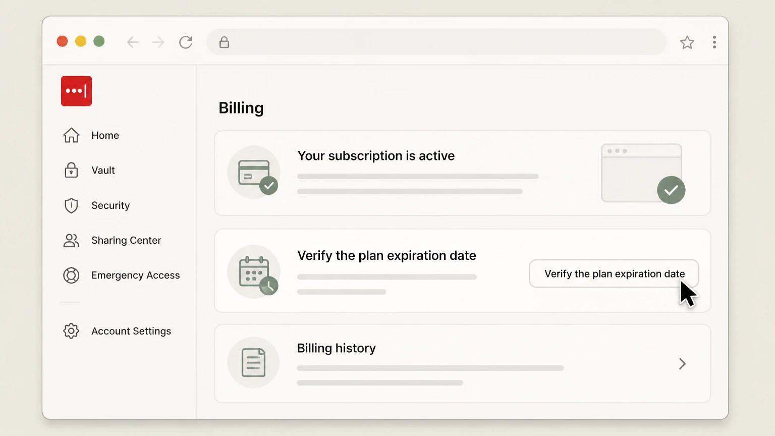 LastPass web cancellation: Verify the plan expiration date