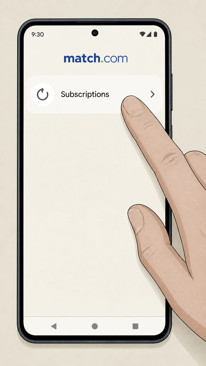 Match Google Play (Android, Google Play–billed) cancellation: Open Google Play subscriptions