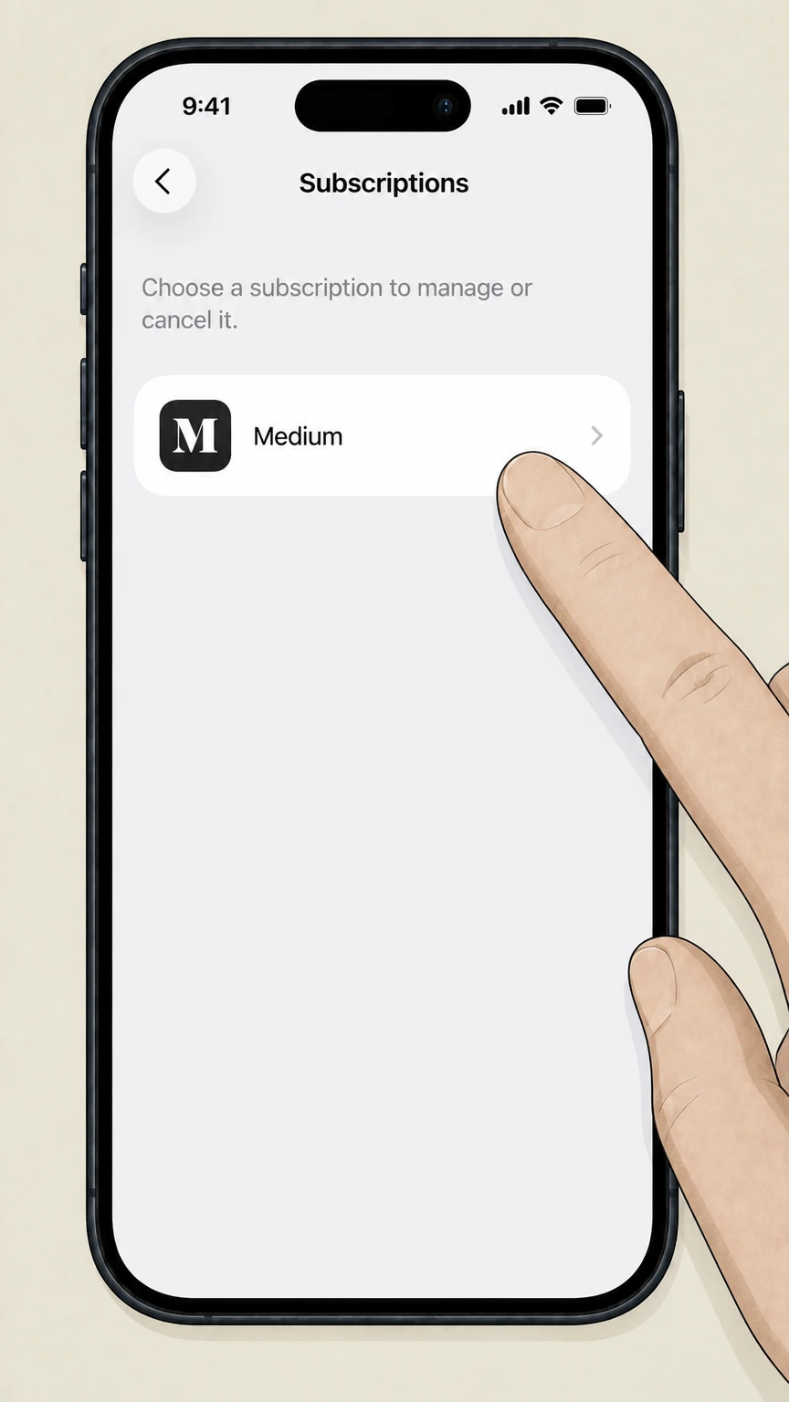 Medium ios cancellation: Choose Medium