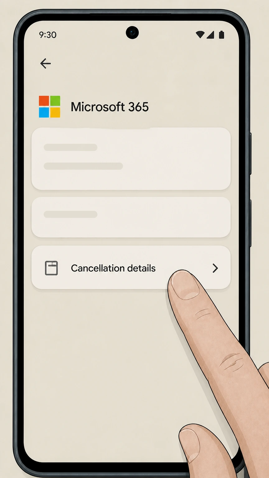 Microsoft 365 cancel a google play subscription: Save the expiration date