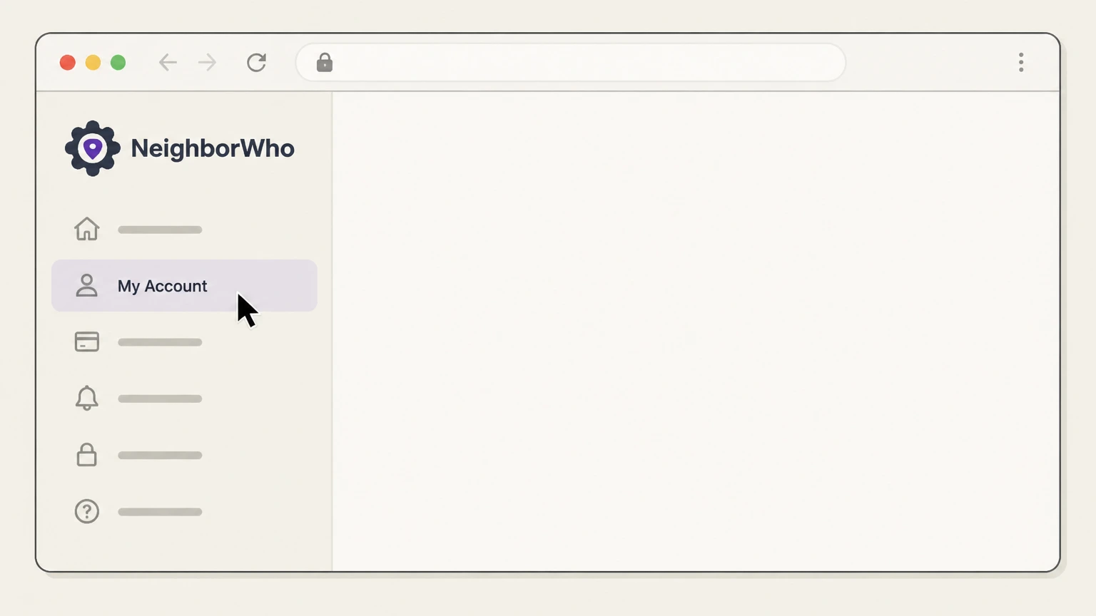NeighborWho NeighborWho website account: Open My Account