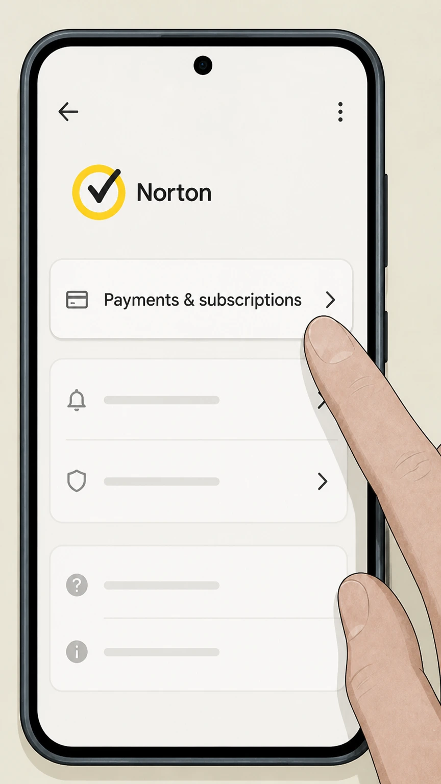 Norton cancel a google play subscription: Open Payments & subscriptions