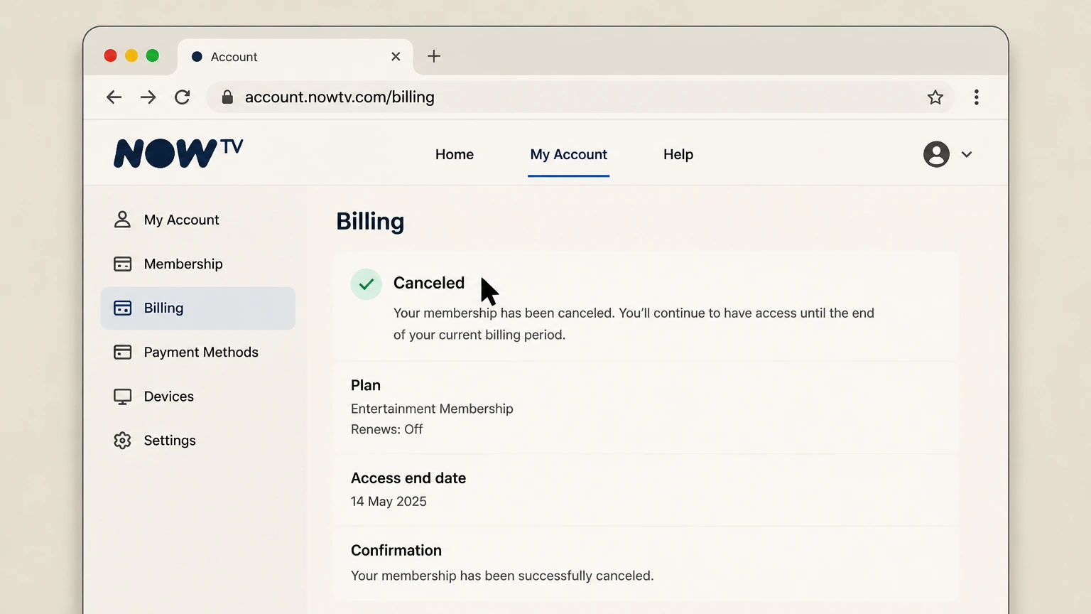 NOW billing-partner cancellation: Keep proof