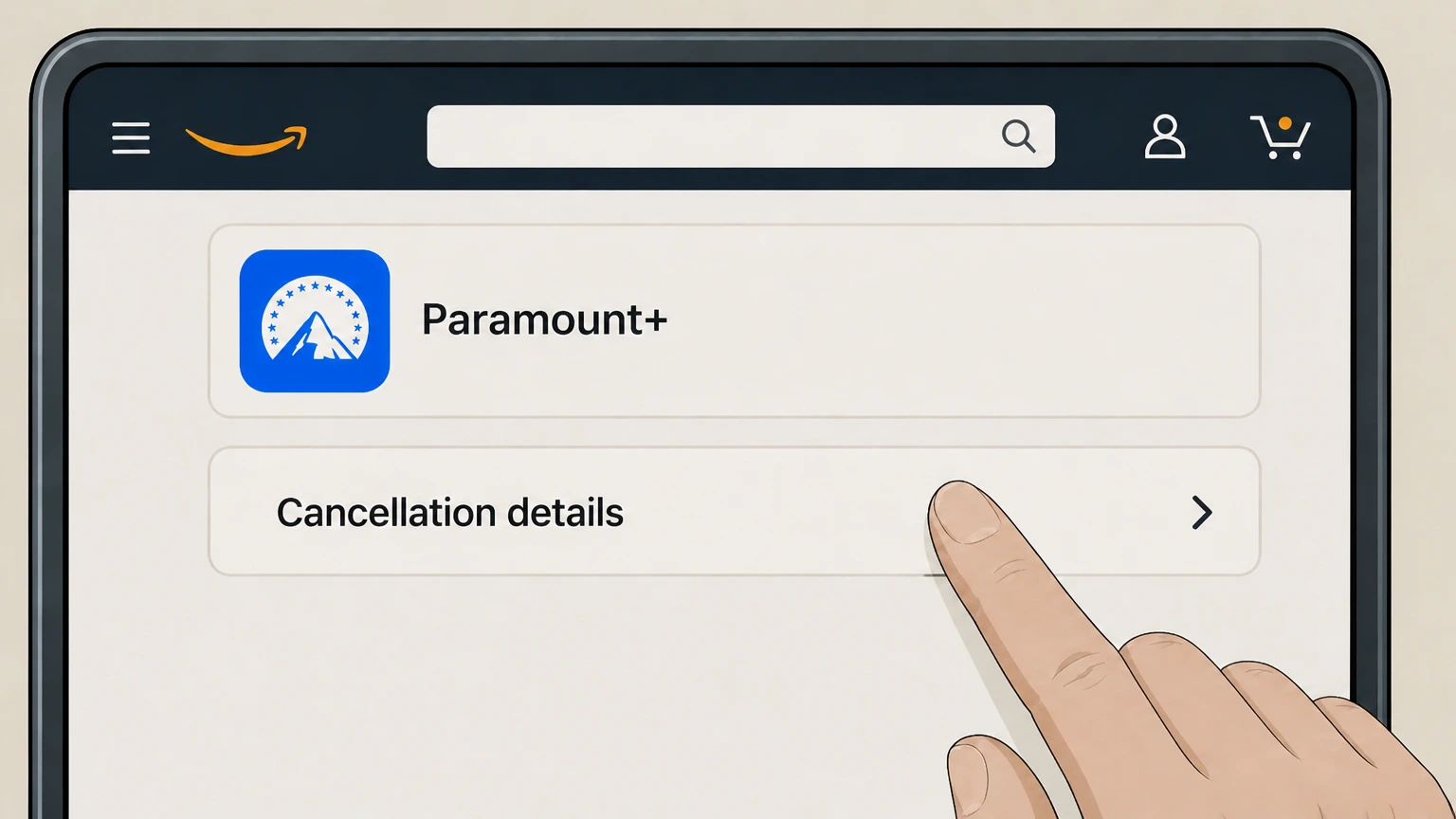 Paramount+ cancel an amazon-billed subscription: Save Amazon confirmation