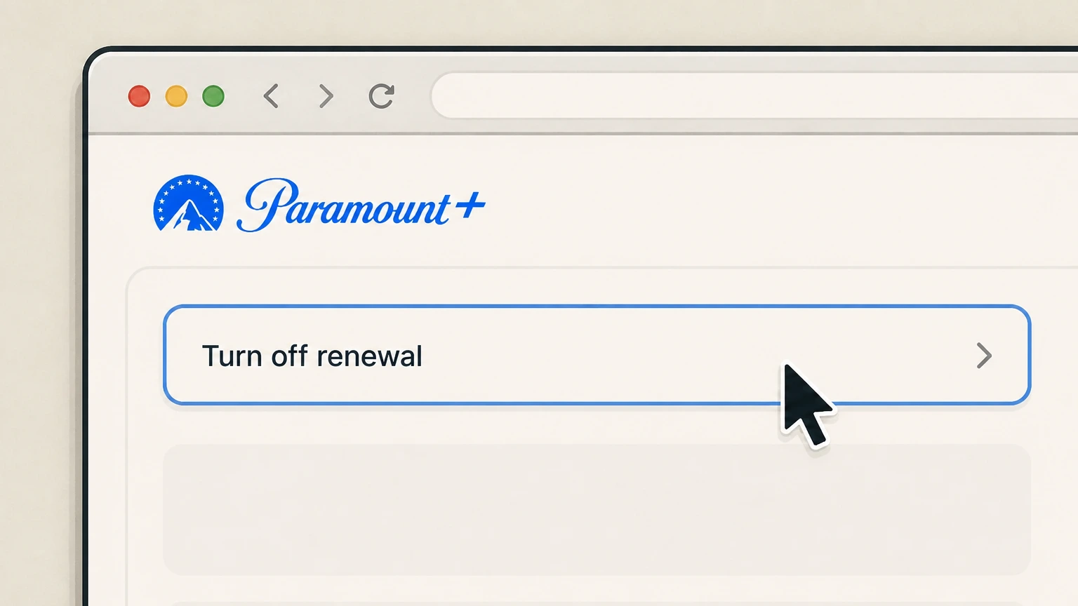 Paramount+ cancel paramount+ through a bundle, carrier, or other partner: Turn off renewal