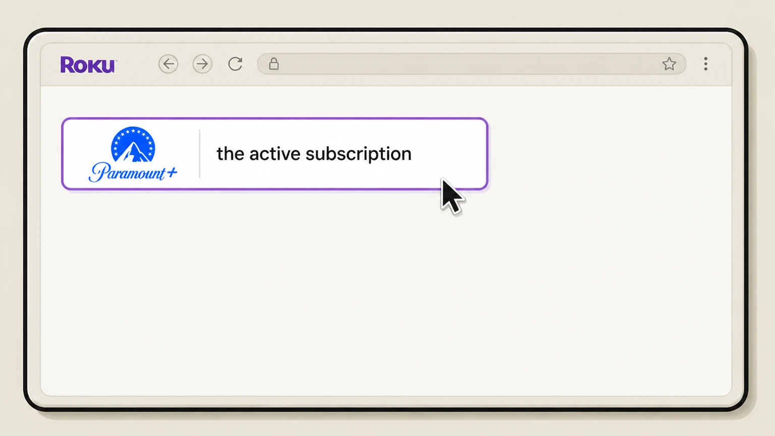 Paramount+ cancel a roku-billed subscription: Find the active subscription