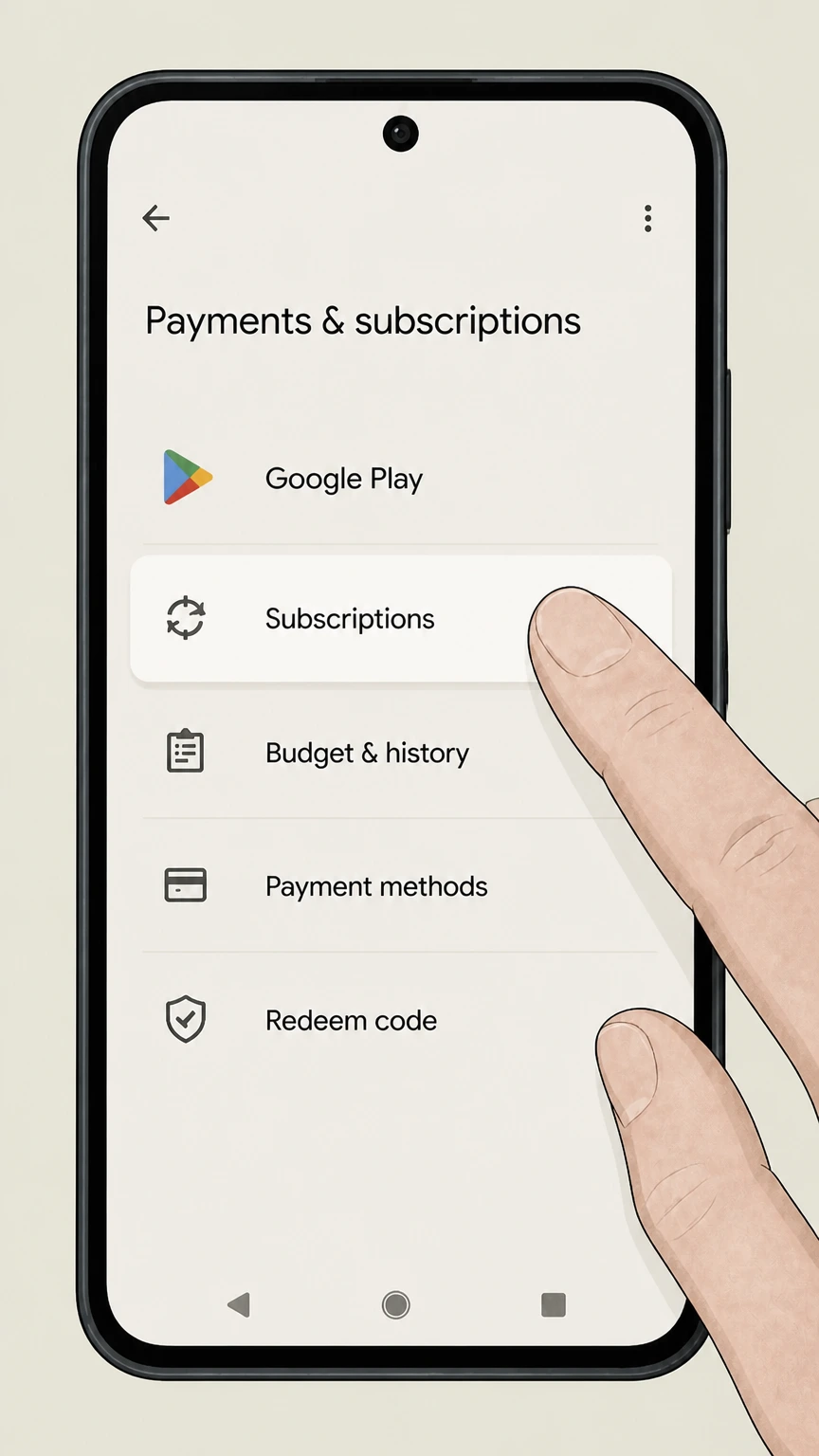 Patreon google-play cancellation: Open Subscriptions