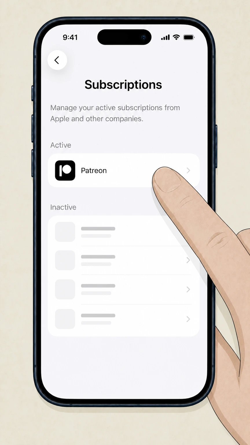 Patreon ios cancellation: Choose Patreon