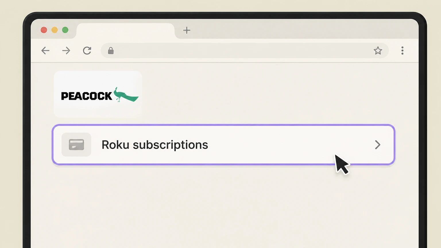 Peacock cancel a roku-billed subscription: Open Roku subscriptions