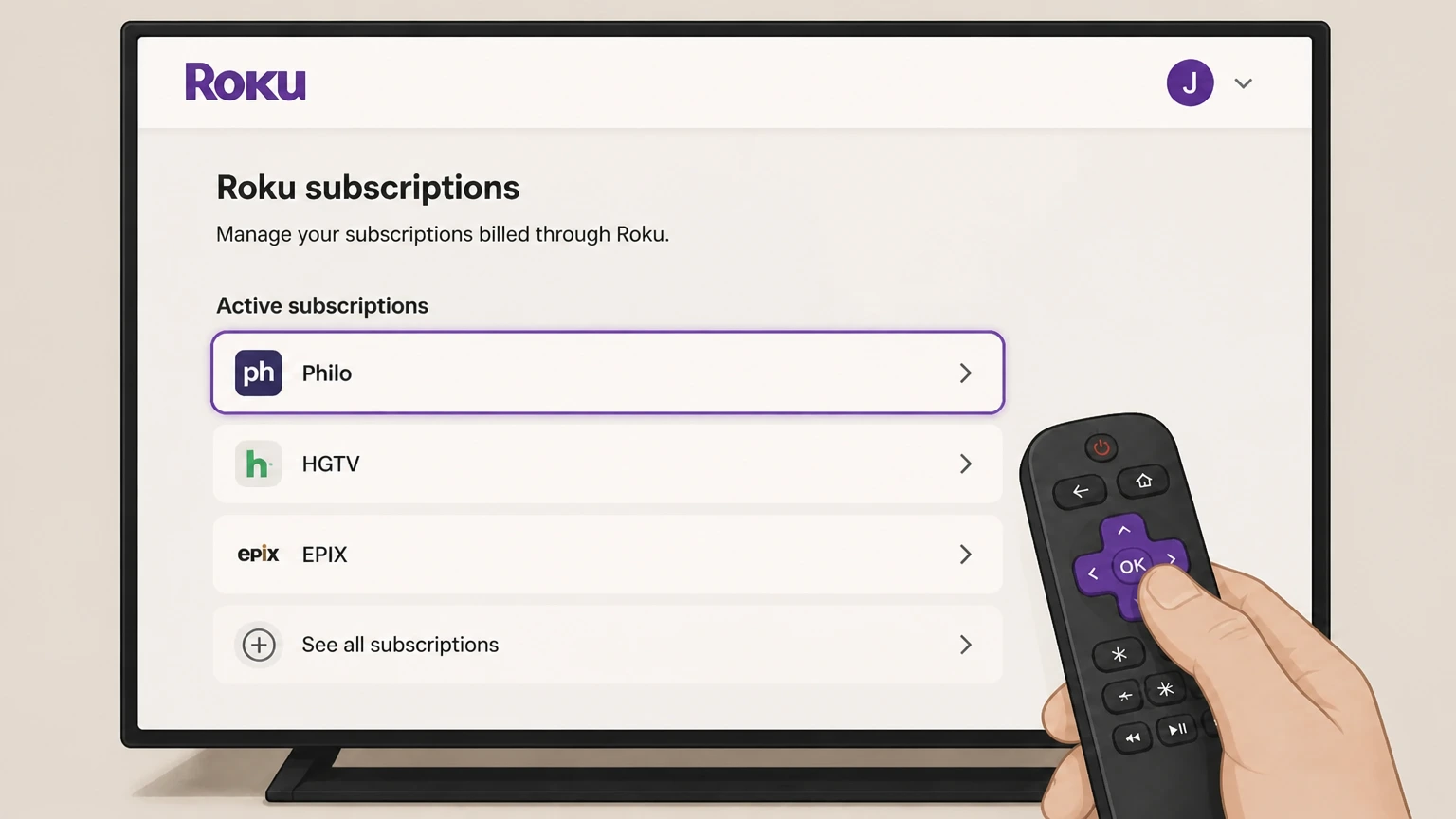 Philo roku cancellation: Choose Philo