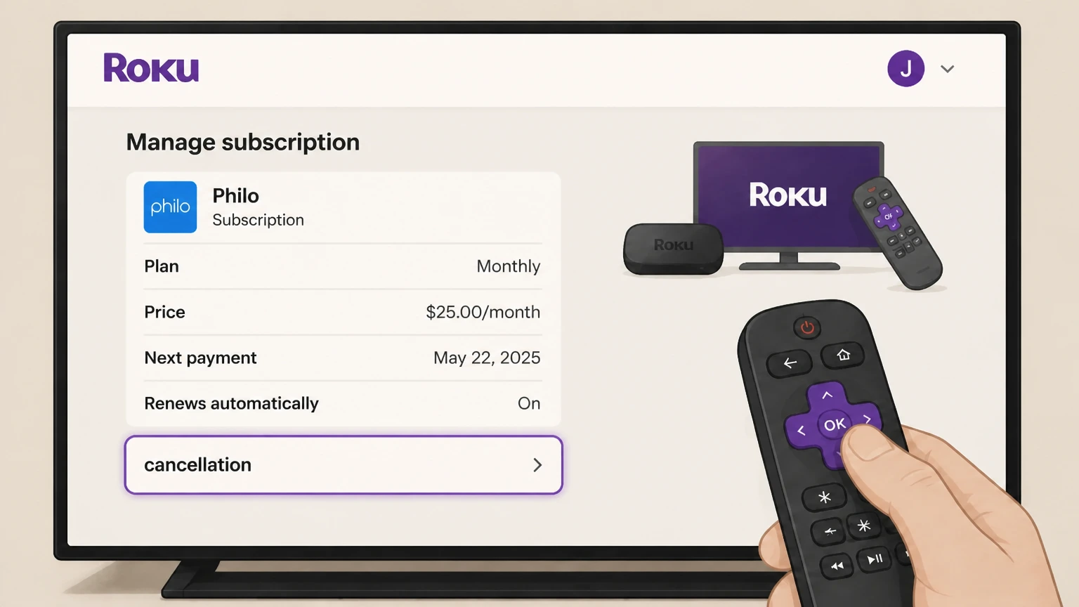 Philo roku cancellation: Confirm cancellation