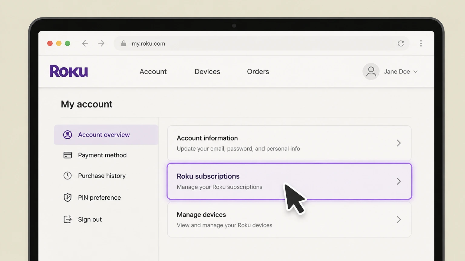 Plex Pass roku cancellation: Open Roku subscriptions