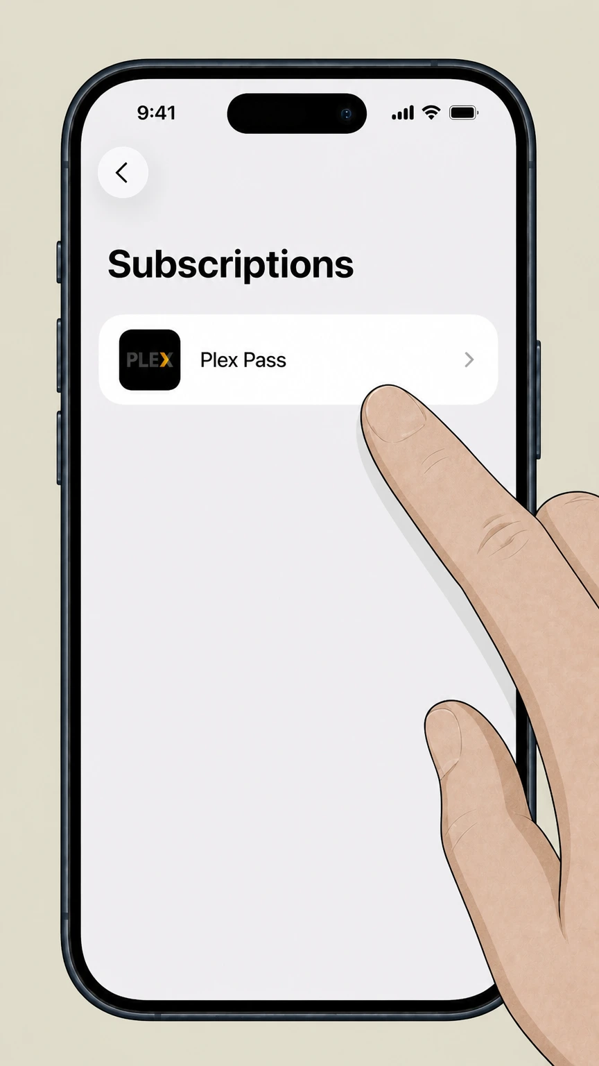 Plex Pass Apple-billed Plex Pass on iPhone or iPad: Select Plex Pass