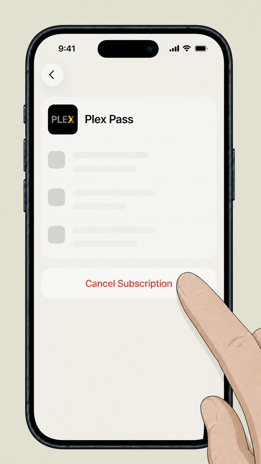 Plex Pass Apple-billed Plex Pass on iPhone or iPad: Cancel the subscription
