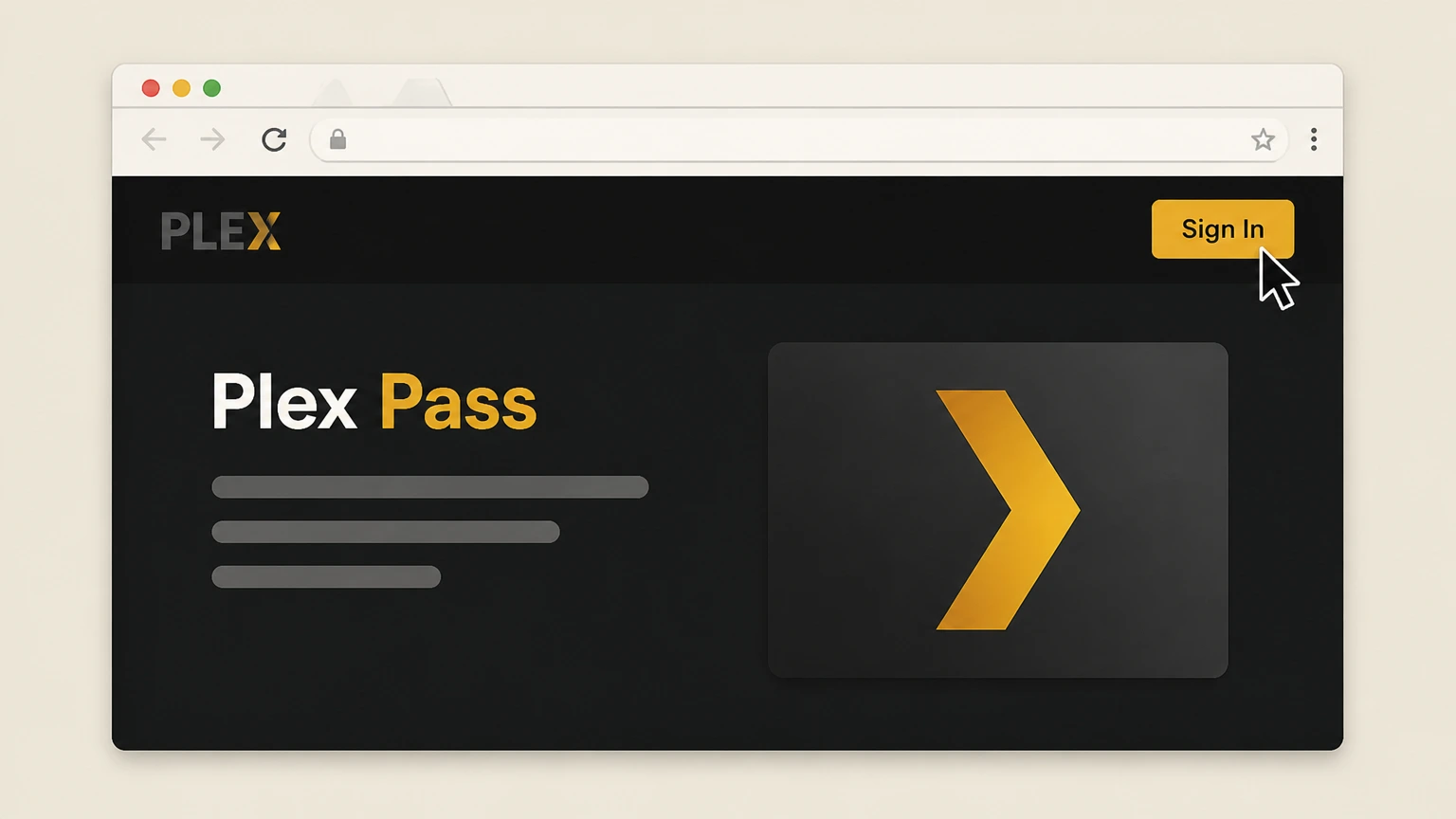 Plex Pass Plex Web App (Plex-billed Plex Pass): Sign in to Plex Web App