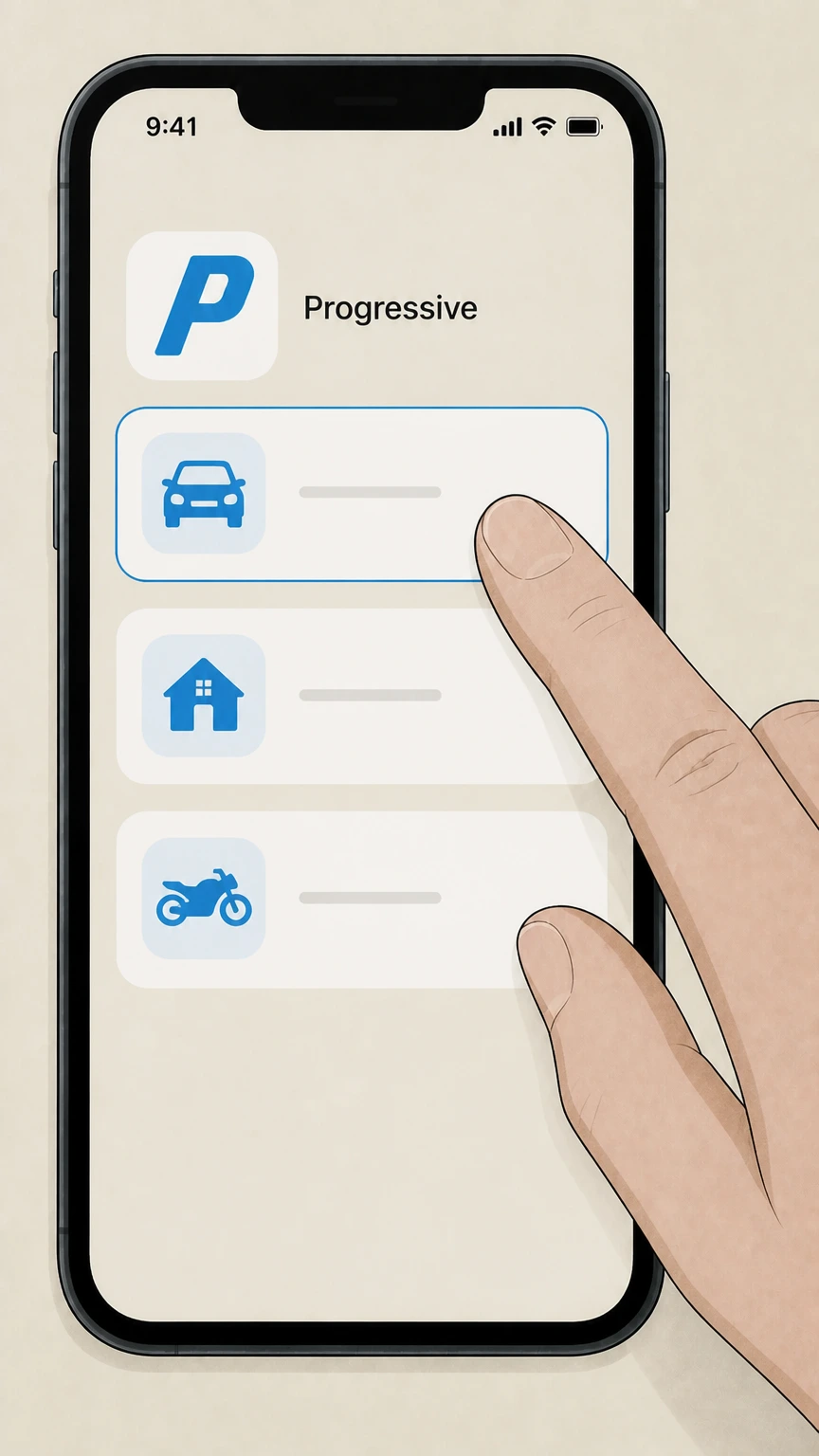 Progressive Start cancellation from the Progressive app cancellation: Choose the policy you want to cancel