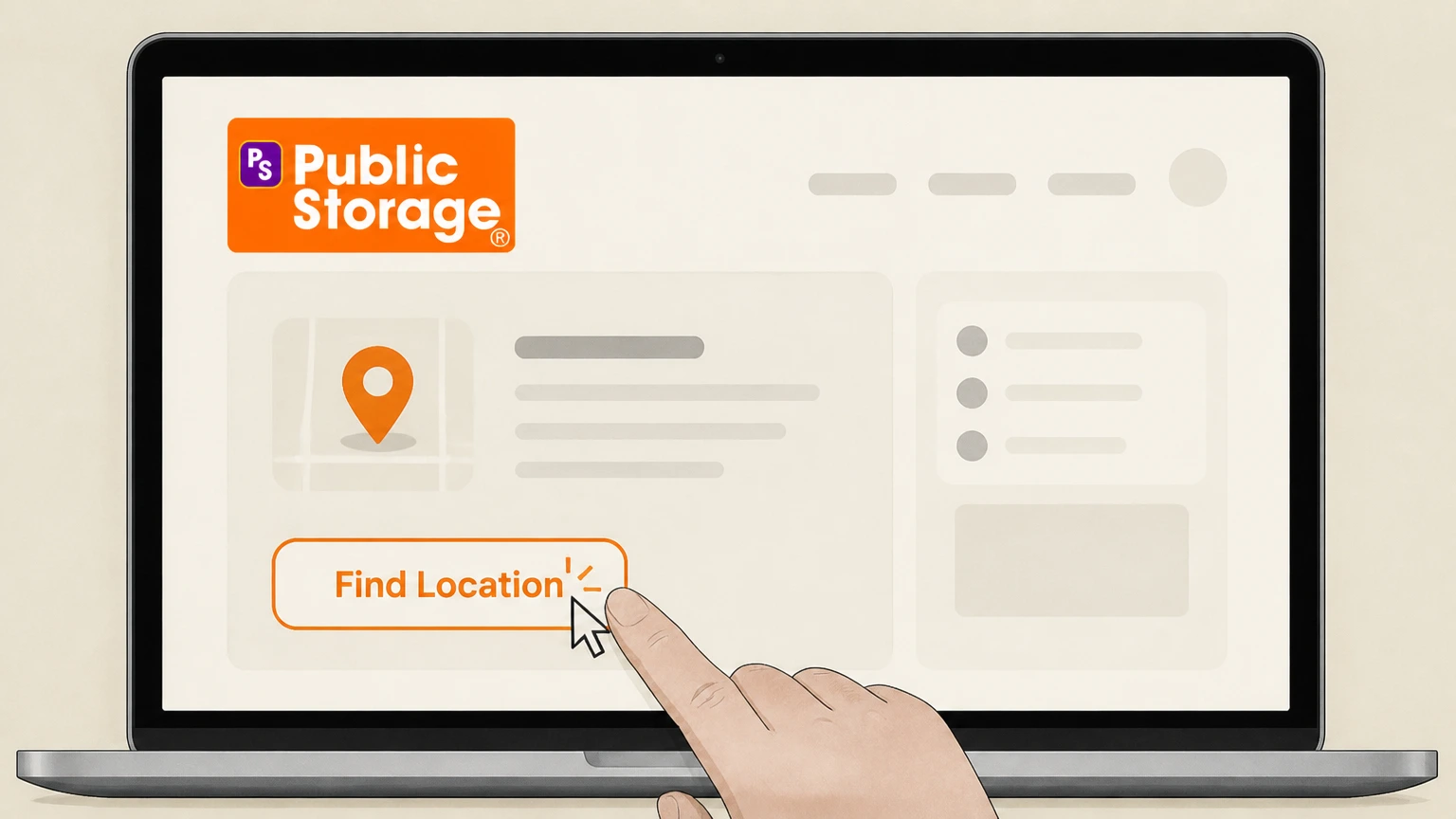 Public Storage In‑person move‑out at your facility cancellation: Find the Public Storage location that manages your unit