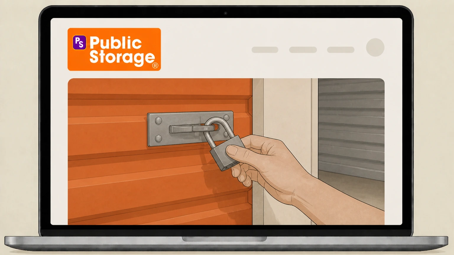 Public Storage In‑person move‑out at your facility cancellation: Remove your lock from the door so the unit appears vacant