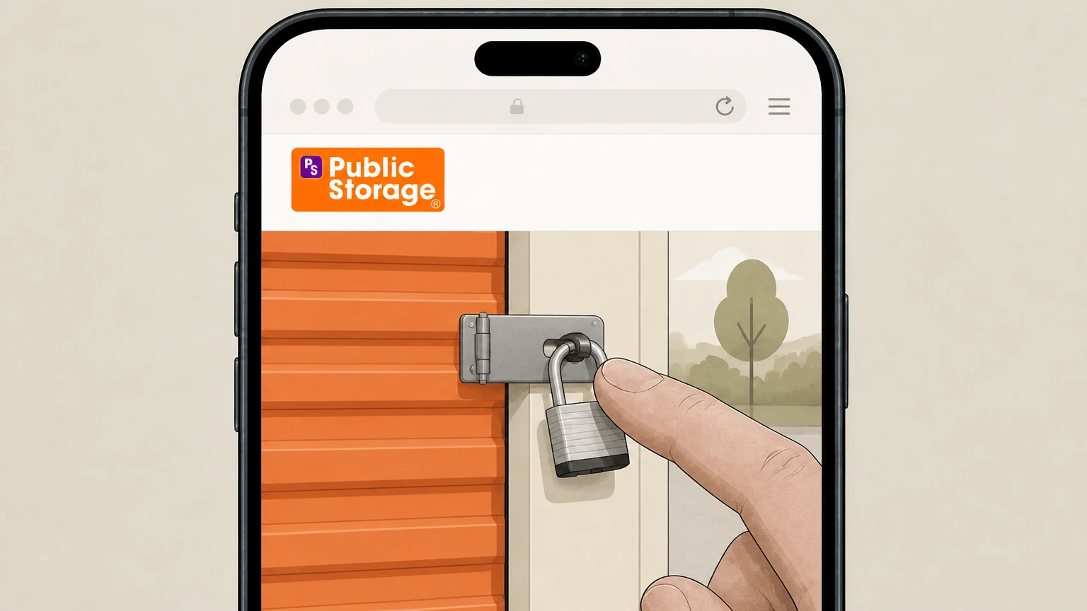 Public Storage Phone support with Public Storage cancellation: Remove your lock from the storage unit door