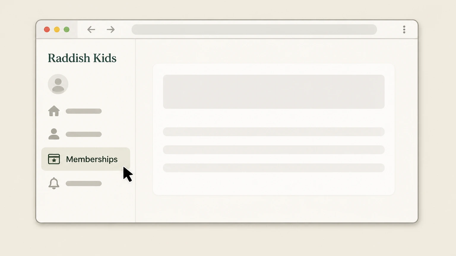 Raddish Kids Raddish Kids account: Open Memberships