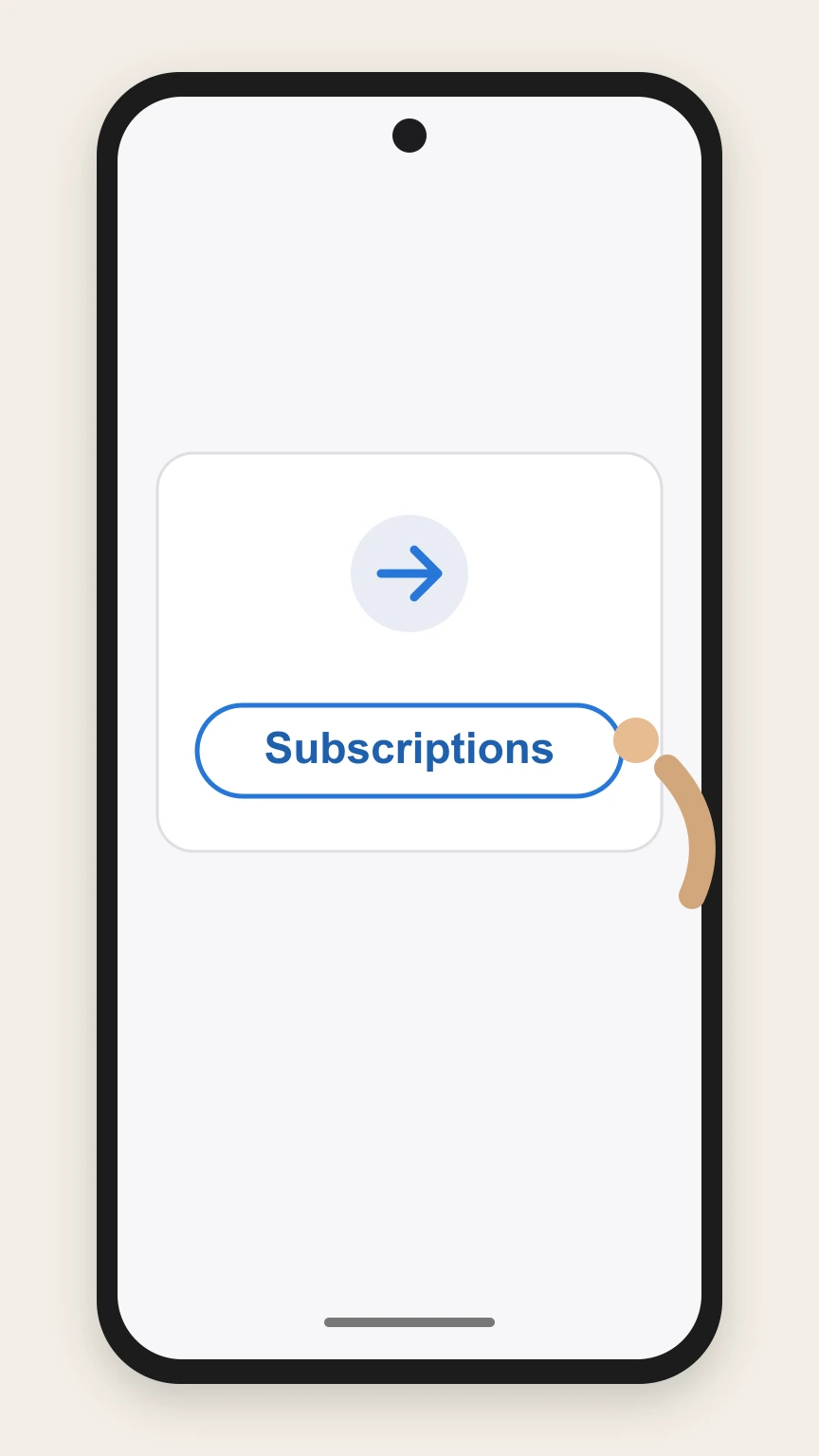 Reddit Premium Android (Google Play–billed Reddit Premium) cancellation: Open Subscriptions list