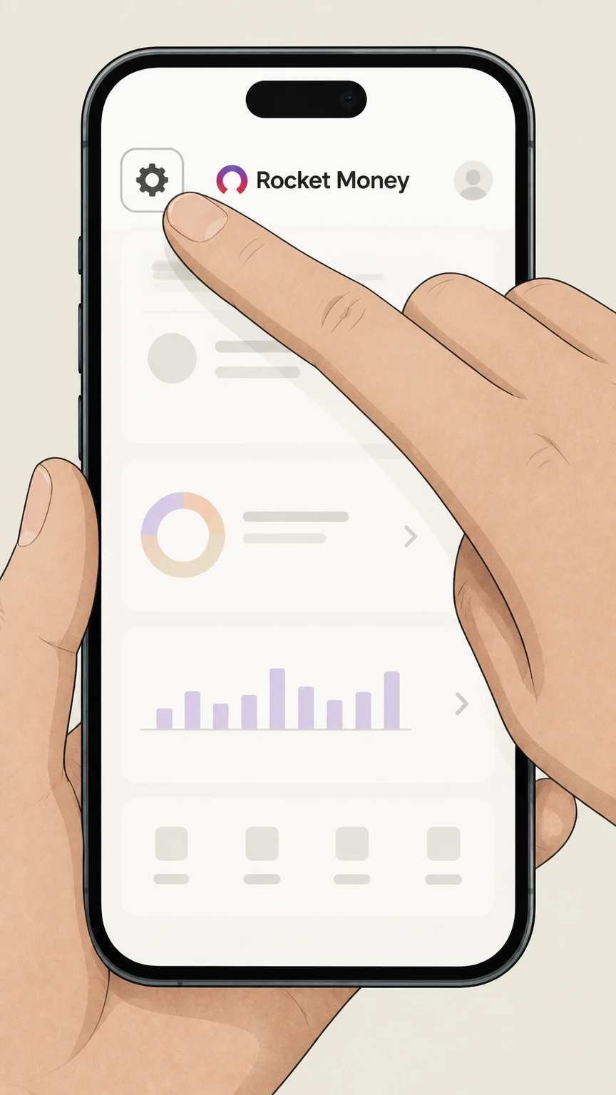 Rocket Money Rocket Money app (direct billing) cancellation: Open Settings