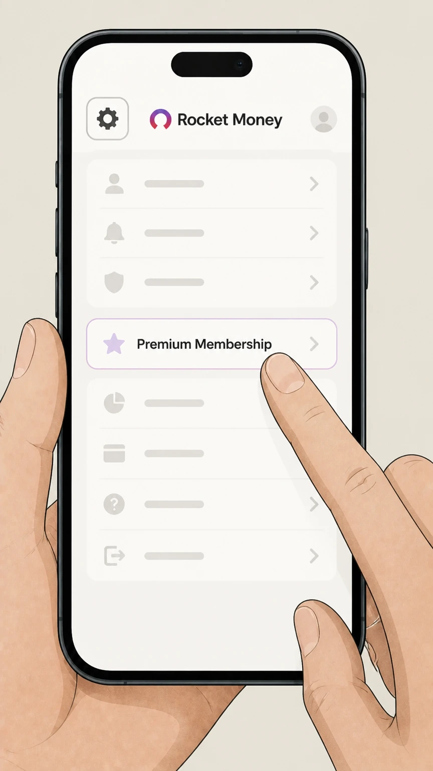 Rocket Money Rocket Money app (direct billing) cancellation: Go to Premium Membership