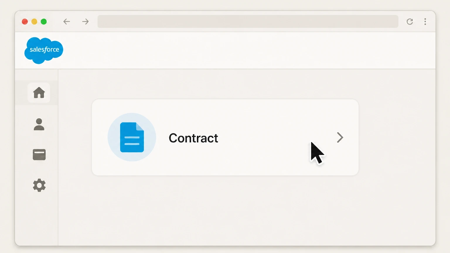 Salesforce Salesforce annual contract in Your Account cancellation: Select the contract