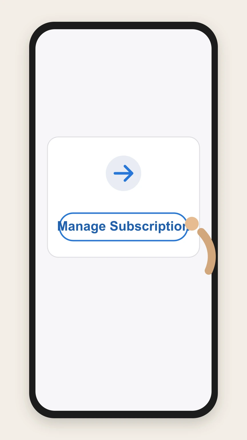 Scentbird Scentbird mobile app cancellation: Open Manage Subscription