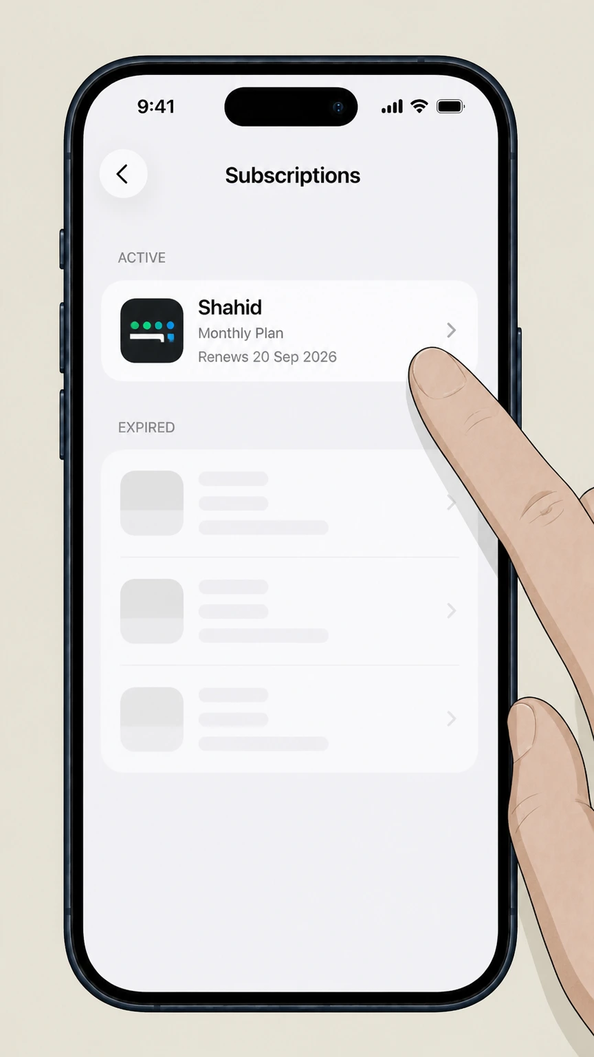 Shahid ios cancellation: Choose Shahid