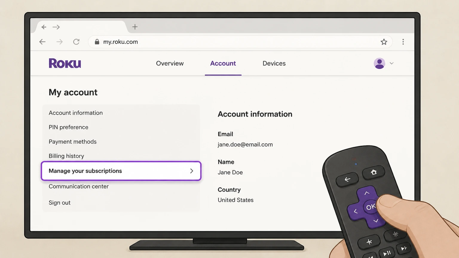 Shudder roku cancellation: Open Roku subscriptions