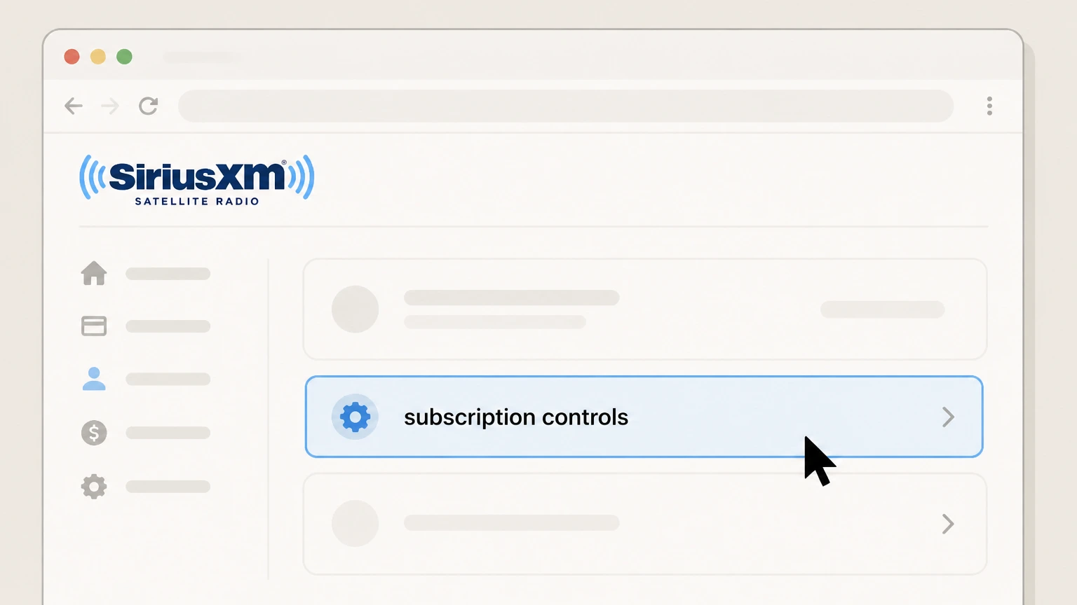 SiriusXM cancel siriusxm through roku, a carrier, or another partner: Find subscription controls