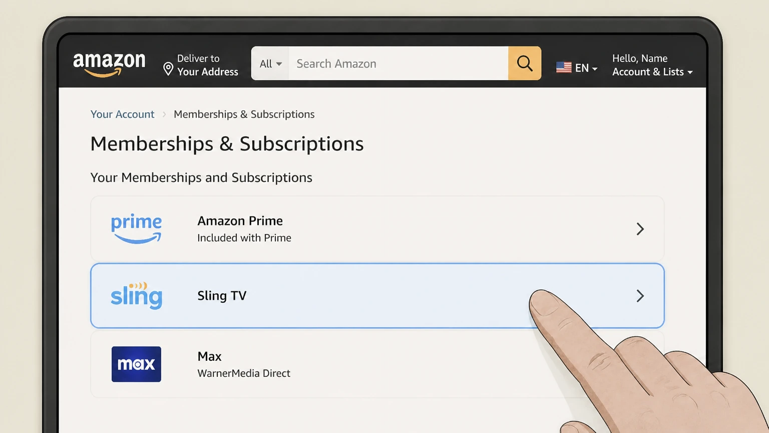 Sling TV amazon cancellation: Find Sling TV