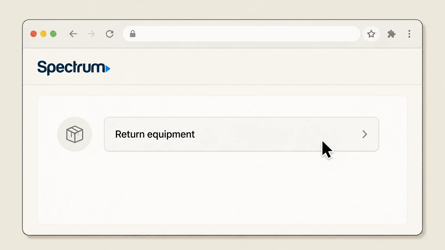 Spectrum cancel through internet provider: Return equipment