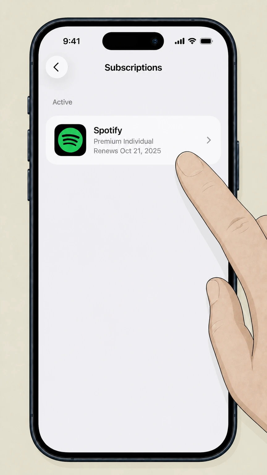Spotify app-store cancellation: Choose the provider