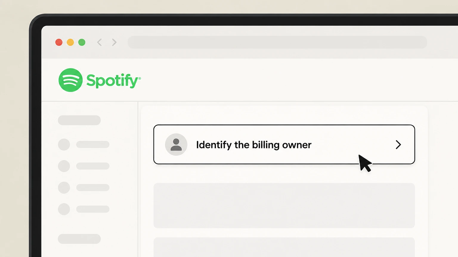 Spotify cancel spotify premium through the listed billing partner: Identify the billing owner