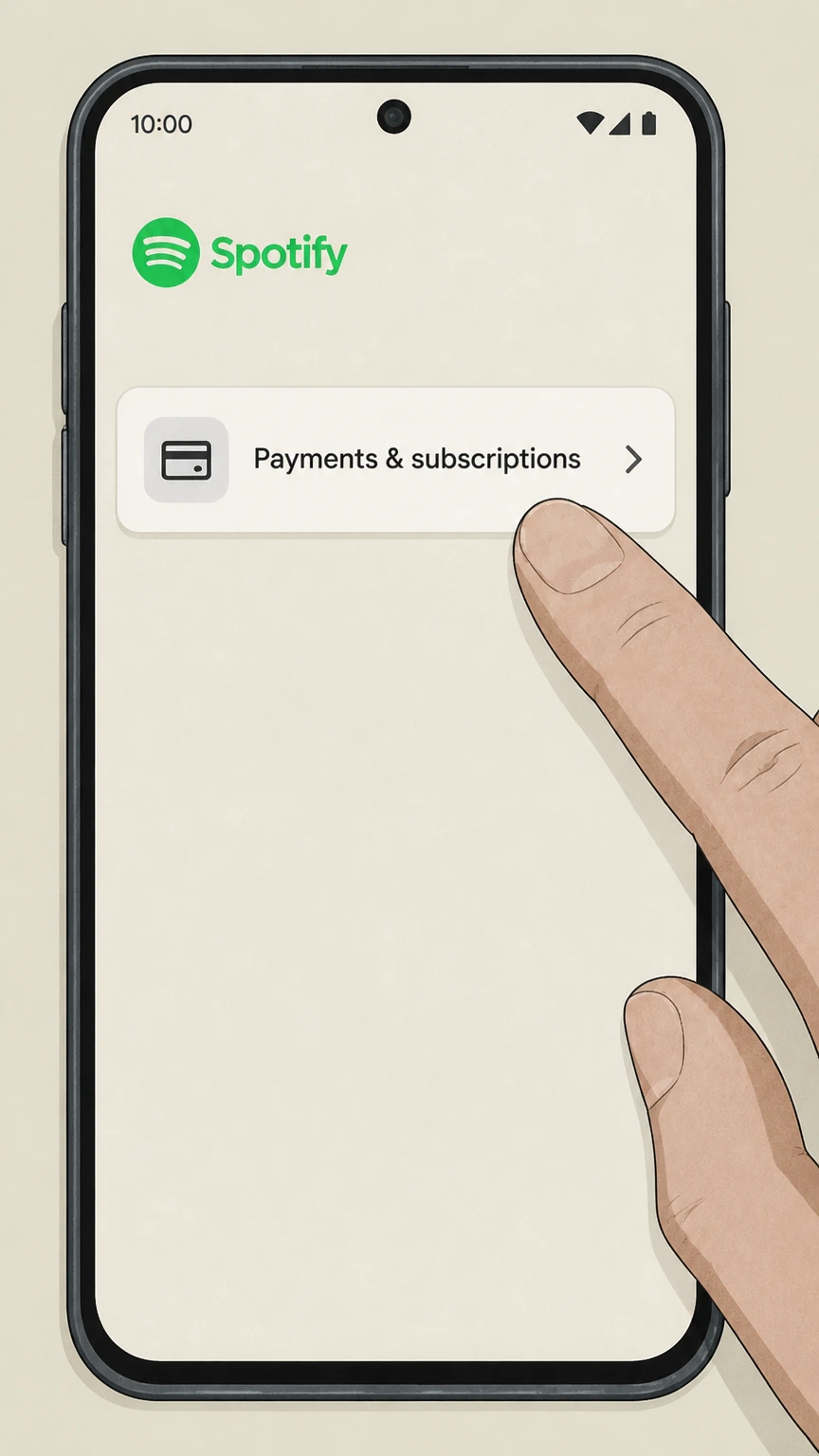 Spotify cancel a google play subscription: Open Payments & subscriptions