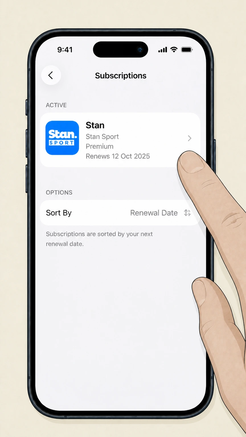 Stan ios cancellation: Choose Stan