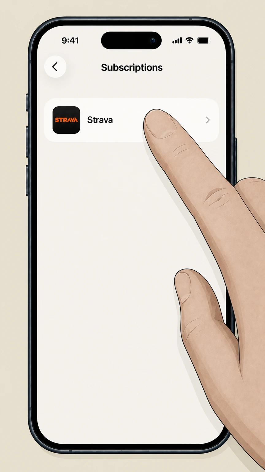 Strava Apple iPhone (Apple‑billed subscriptions) cancellation: Select Strava