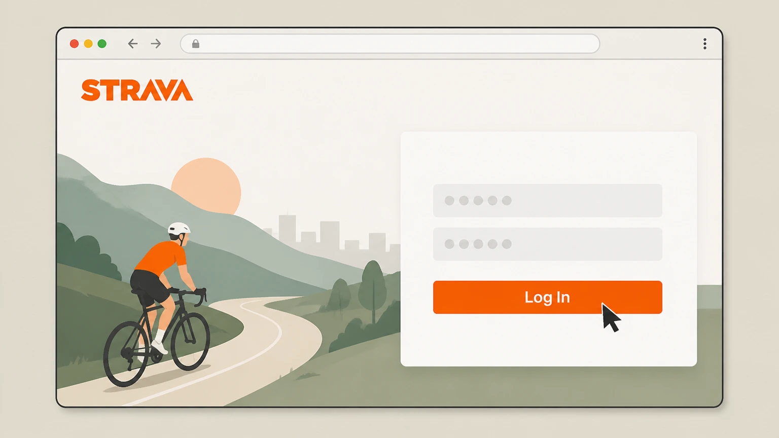 Strava Strava website (direct billing) cancellation: Open Strava and log in